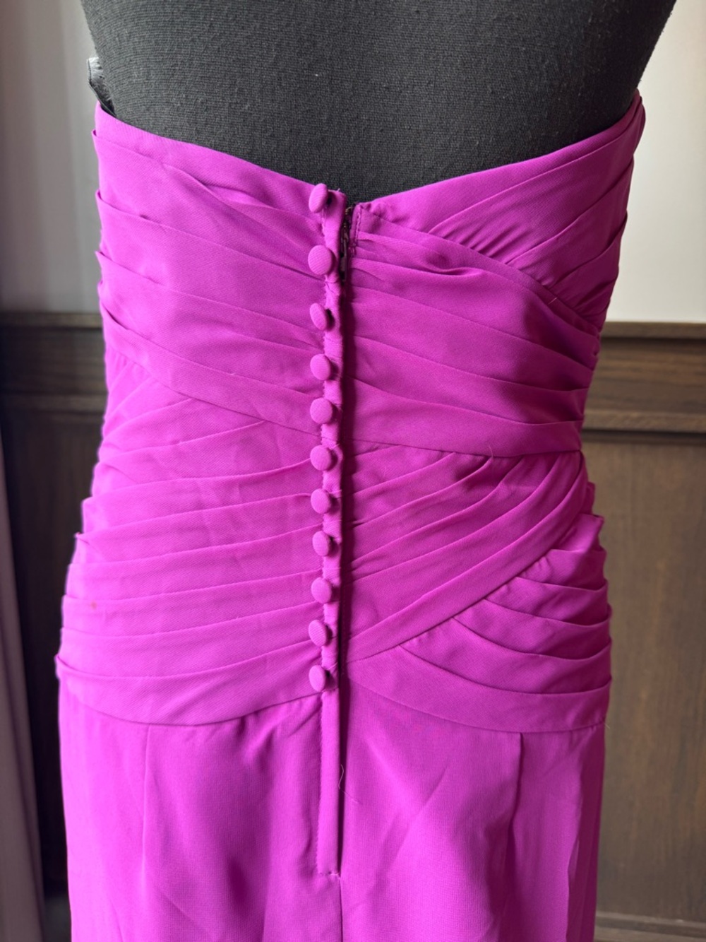 Alfred Angelo Strapless purple Ruched Sweetheart Gown 8 - Picture 4 of 9